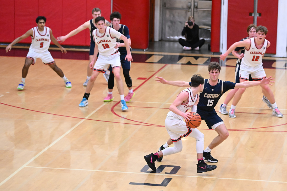 Lincoln Canby boys basketball Leon Neuschwander 28